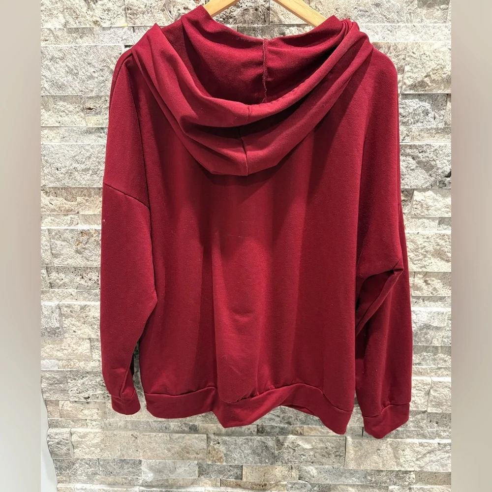 Women’s Red Hoodie Shirt XXL - Picture 3 of 7